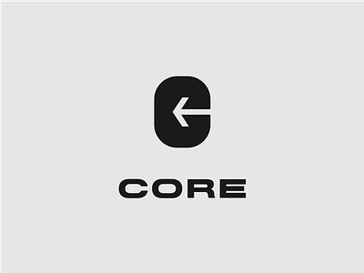 core-logo concept c letter c logo core double meaning logo negative space