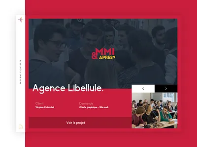 Agence Libellule. #Concept agency animations homepage navigation transition ui ux website