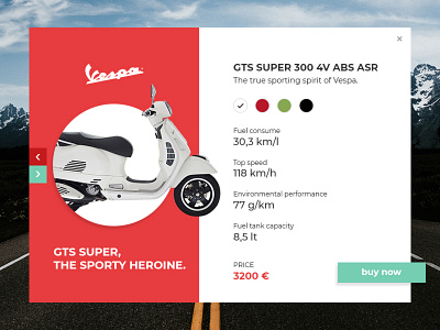 Daily UI #012 012 daily dailyui e commerce interface photoshop shop ui user ux vespa