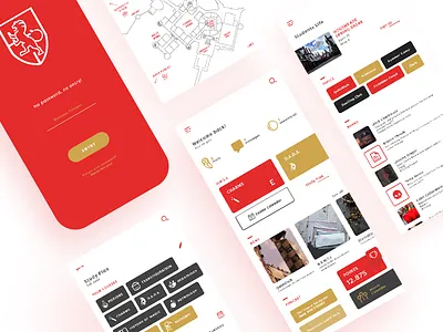 Hogwarts | Website & App app design harry potter hogwarts interface school ui ux web design