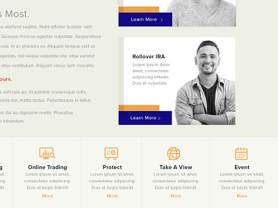 Financial website close up banking finance financial interactive invest investing ira stocks ui ux website