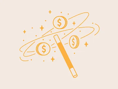 Budget Strapped Tools ecommerce editorial illustration magic