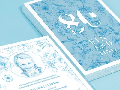 80th birthday invitation card birthday drawing flowers illustration invitation layout portrait postcard