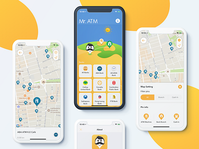 New Face for Mr.ATM app atm finding atm ios ios design mobile app mobile design mr.atm