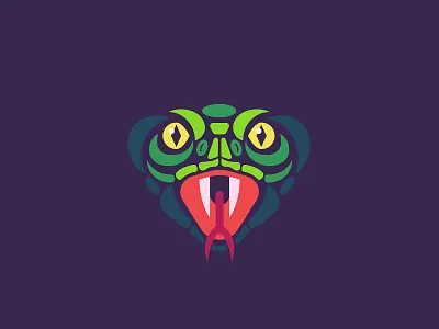 Snake head illustration mark poison reptile snake symbol t shirt tongue