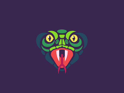 Snake head illustration mark poison reptile snake symbol t shirt tongue