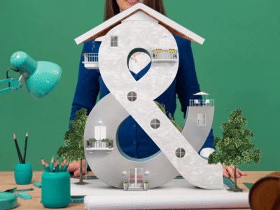 & - Construction 3d cinema 4d stop motion