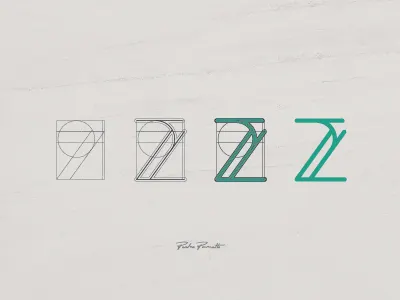 Platanus "Z" brand grid letra logo logotype tipografia typography