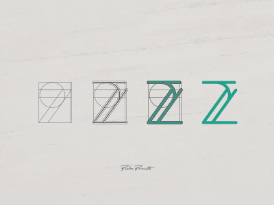 Platanus "Z" brand grid letra logo logotype tipografia typography