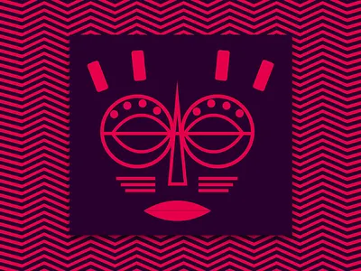 African inspired mask african african mask black panther design mask