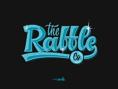 The Raffle Co. sketch #1 calligraphy customtype handlettering lettering logo logotype sketch typemate