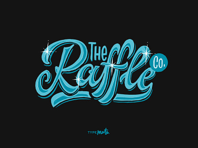 The Raffle Co. sketch #2 calligraphy customtype handlettering lettering logo logotype sketch typemate