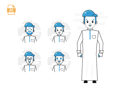 character arab free .aep after animation cloud design effects flat gif graphic motion ui ux