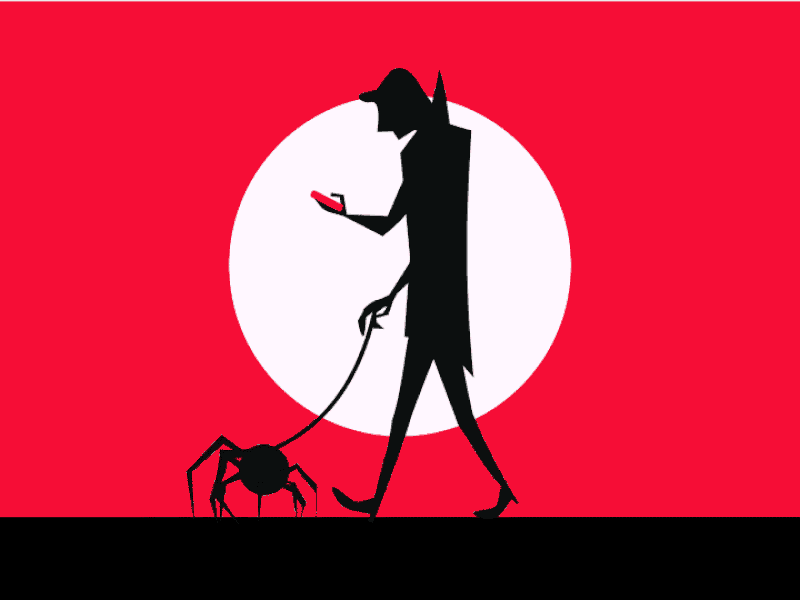 Vampire walking the spider animation spider vampire walk cycle