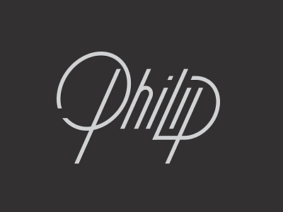 Me Name art deco typography