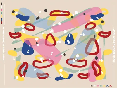 Once Upon A Cortez Dream. butterflies cortez illustration mushrooms nike pattern polka dots sneakers