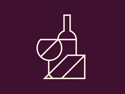 Wine + Food icon logo