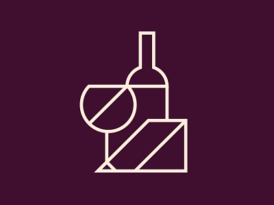 Wine + Food icon logo