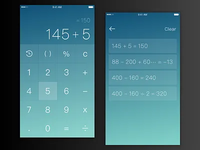 Dailyui #004 － Calculator 004 app calculator dailyui ui