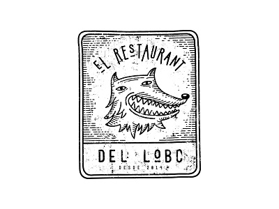 El Rest del Lobo branding food illustration logo mor8 wolf