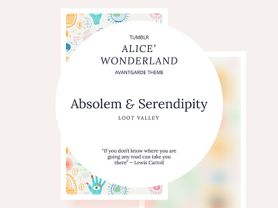 Absolem and Serendipity Tumblr Theme theme tumblr tumblr theme web web design website