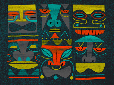 Tiki pattern pattern tiki