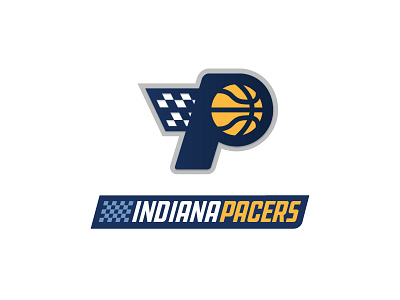 Indiana Pacers Rebrand - Main Logo basketball branding identity indiana indiana pacers logo pacers sports