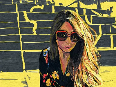 For one brilliant moment i see the dust notes catch sunlight illustration impasto photoshop