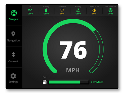 Car Interface - Daily UI car daily daily ui interface simple ui ux