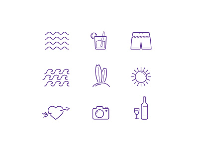 HU icons beach drink hotel hu icon icons love short sun urbano wave wine