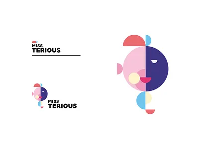 Miss Terious brand exploration brand identity branding geometric shapes geometry half circle illustration logo design logotype minimalism miss mysterious vector