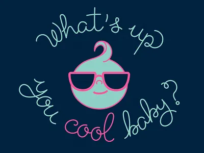 Cool Baby baby handlettering mbmbam monoline