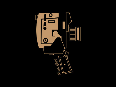 Pure Gold camera design film fun gold graphics icon illustration illustrator super8 vector