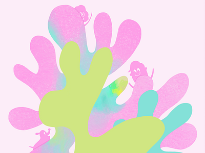 Glob Critters characters critters glob illustration shapes texture