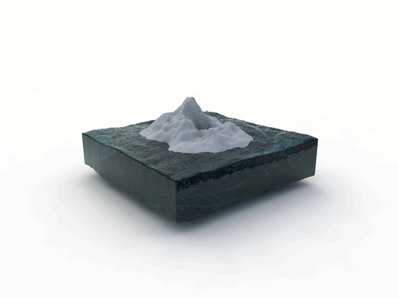 Iceberg 3d c4d iceberg snow water