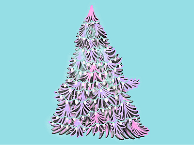 Pastel Tree drawing pastels shapes tree
