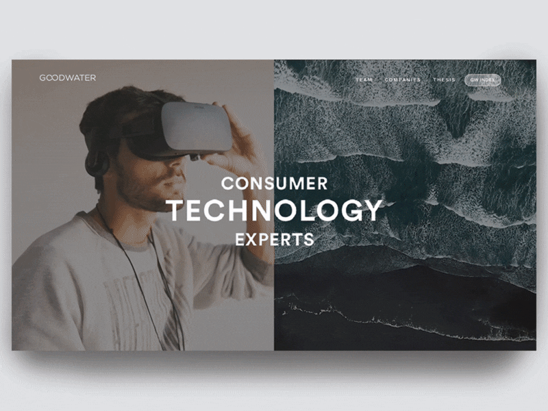 Venture Capital Homepage Scroll animation gif home homepage landing ocean scroll tech venture capital video