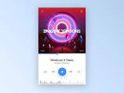 Daily UI #009 - Music Player dailyui dailyui009 design music player ui uidesign ux web