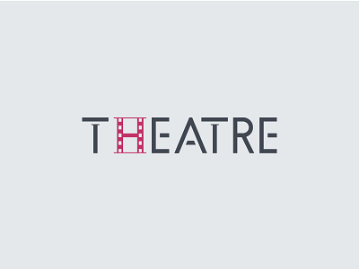 THEATRE brand business logo corporate design flat logo half full identity logo minimalist music