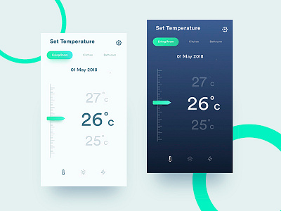 Daily UI #021 Home Monitoring Dashboard 021 daily dailyui design home monitoring monitoring set temperature ui ux