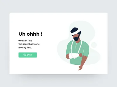 Error page 404 design icon illustration interaction man mobile ui ux web