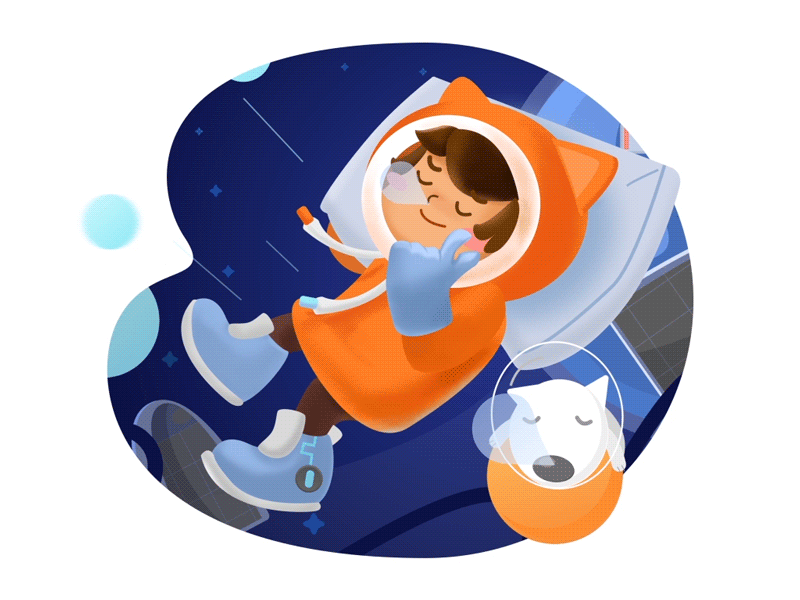 illustration-Holiday Animation animation game gif illustration space ui ux