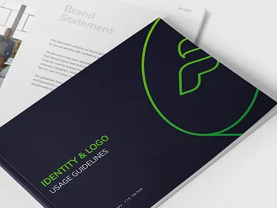 Brand Guide Cover branding brochure colour finance fintech icon identity logomark logotype stationaries symbol typography