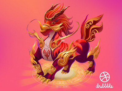 Qilin illustration kylin