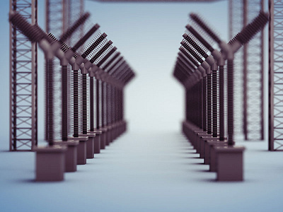 DOF 3d concept depth render