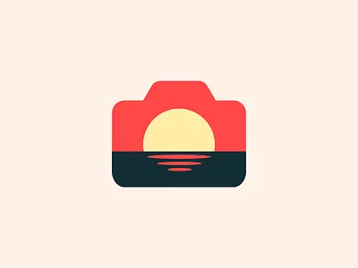 Varna On Air - Photography Logo Proposal branding camera logo minimal photography ripples sea sunset