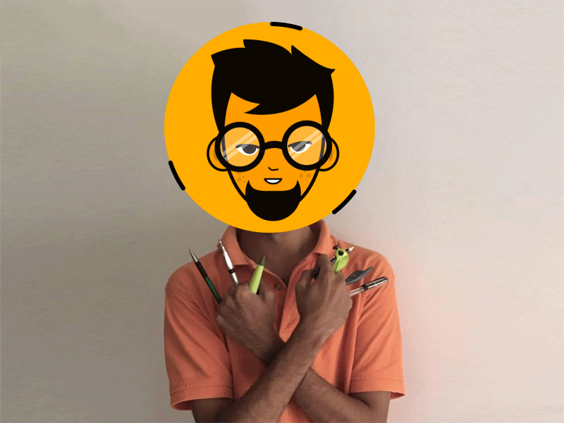Icon Face Animation animation anime beard designer face icon illustration line art logan motion graphics stroke wolverine