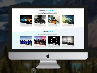 Grid view Design block design clean design grid website