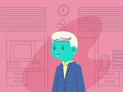 Guy In Office awesome graphic design illustration man office style suit