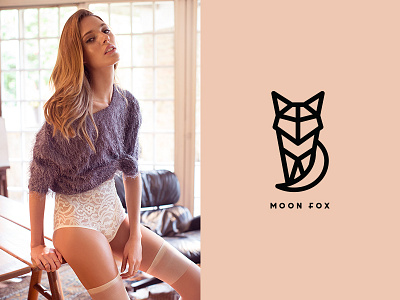 Moon Fox branding design fashion fox logo moon mor8